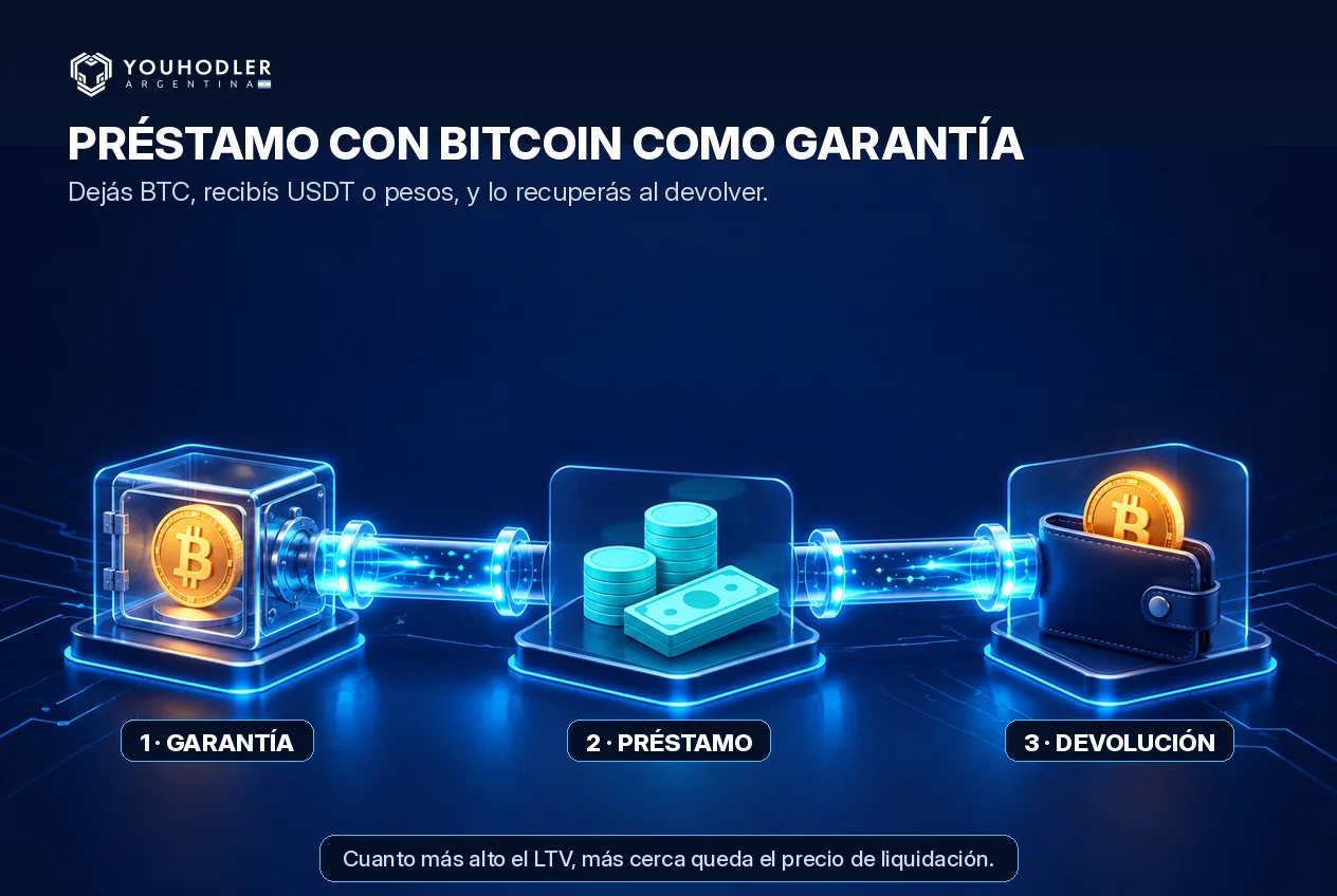 Cómo funciona un préstamo con bitcoin como garantía