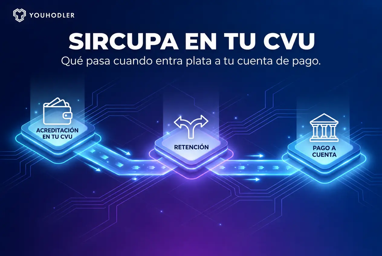Cómo funciona SIRCUPA en tu CVU: acreditación en la cuenta de pago, retención de Ingresos Brutos y pago a cuenta